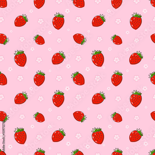 strawberry illustration cartoon