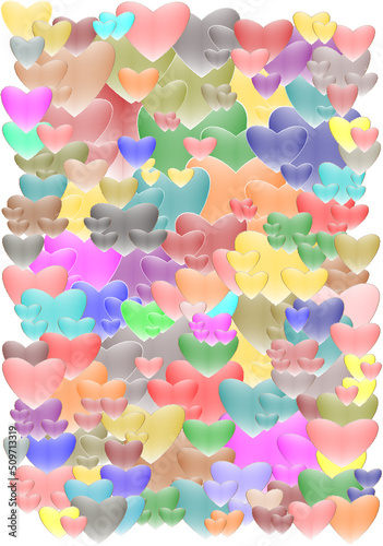 background of hearts.