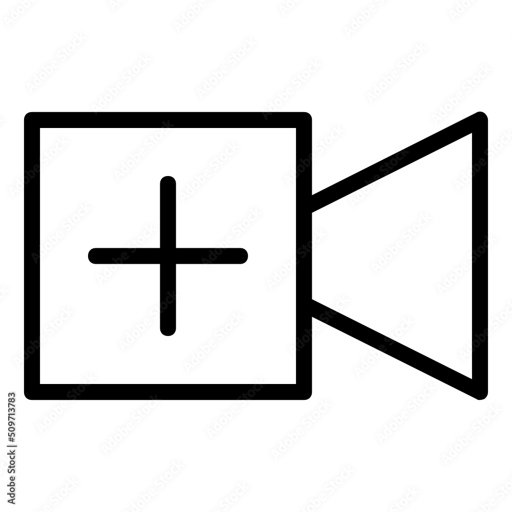 Fototapeta premium add video icon 