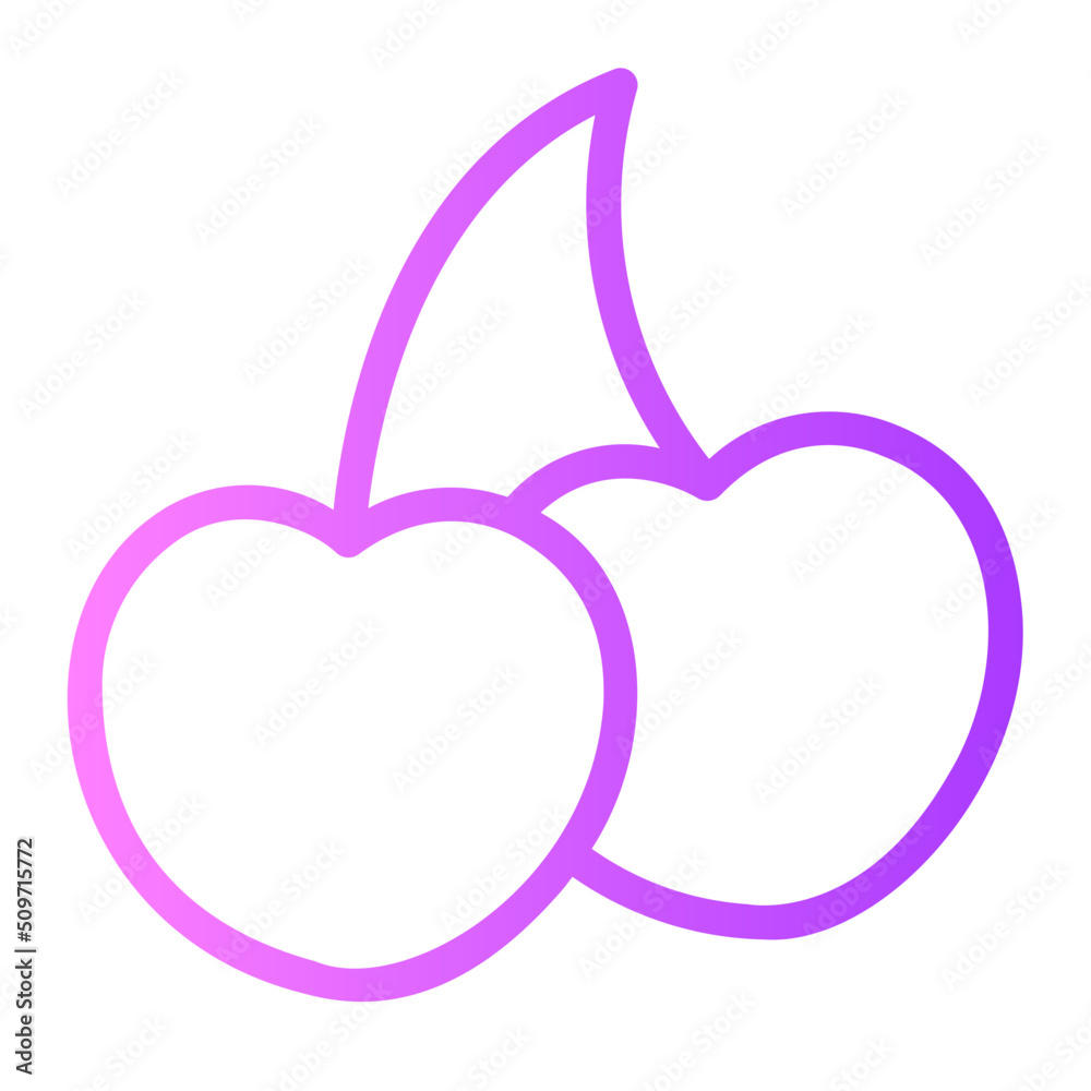 cherry gradient icon cherry gradient icon