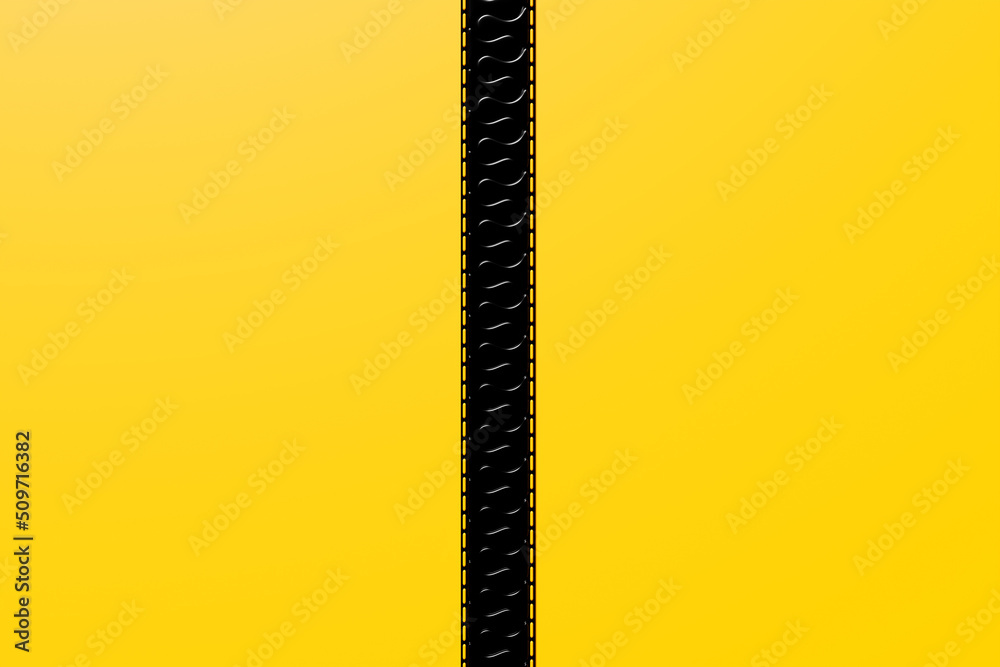 3D illustration, zipper Background. Closing clasp. Concept banner closed and open zipper.