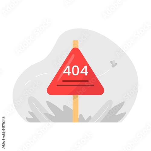 not found, 404 error page concept illustration flat design vector eps10. modern graphic element for landing page, empty state ui, infographic, icon