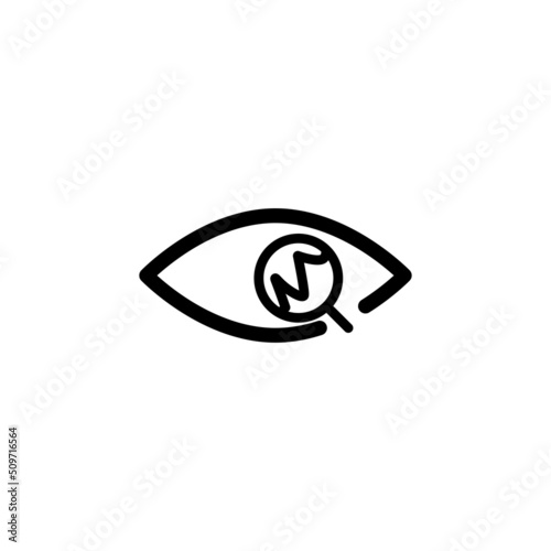 detection icon vector design templates