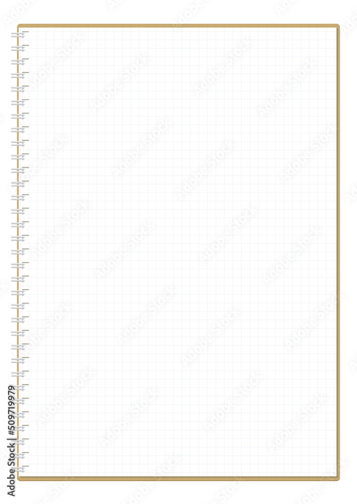 ノート notebook　A4判タテ 方眼