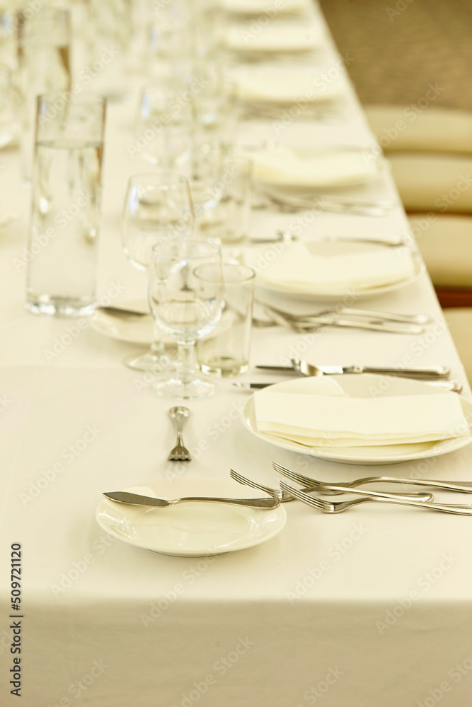 table set for a dinner table set for a dinner