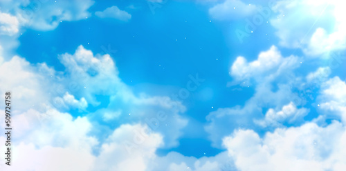 Foto 幻想　清涼感　空　青空　天気　晴天　夏