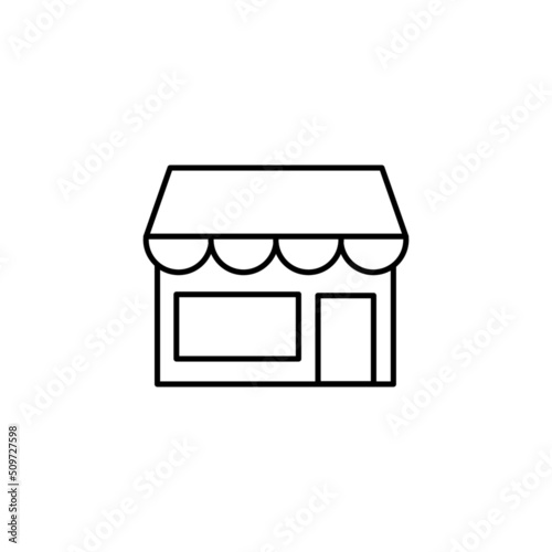 Shop icon in isolated on background. symbol for your web site design Shop icon logo, app, Shop icon Vector illustration.
