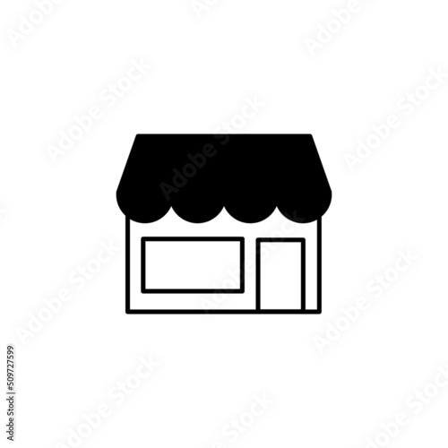 Shop icon in isolated on background. symbol for your web site design Shop icon logo, app, Shop icon Vector illustration.
