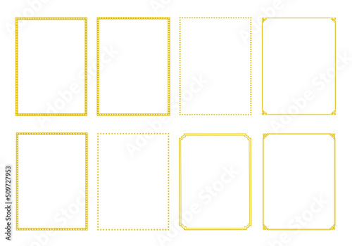 Collection of various gold award frame backgrounds,
다양한 금색 상장 프레임 배경모음
