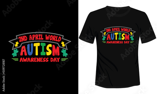 Autism T-shirt Design Vector Illustration