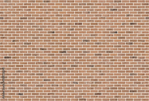 Beautiful brown block brick wall seamless pattern texture background