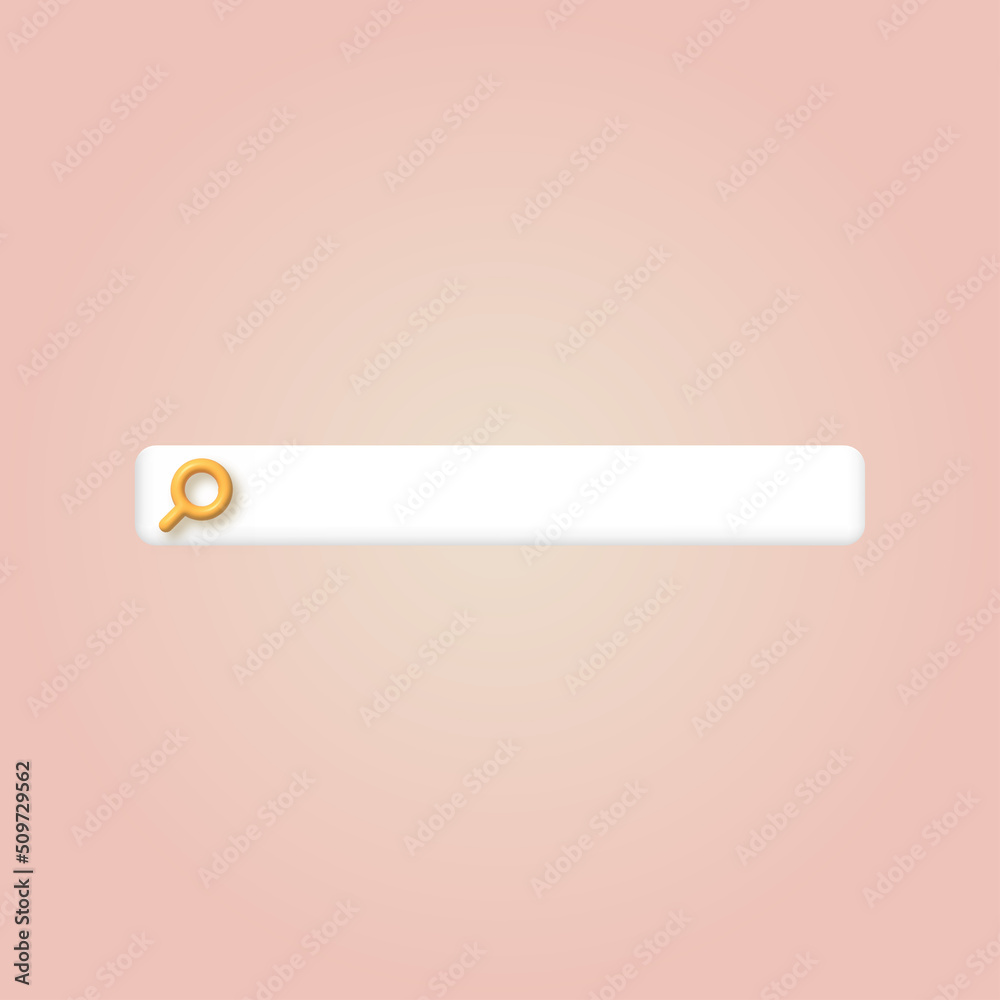 3d search bar template for website. Vector 3d search bar template for website. Vector
