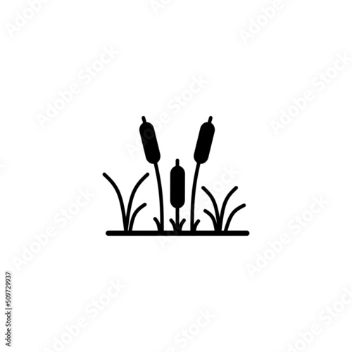 Reeds plank outline icon in isolated on background. symbol for your web site design logo, app, Reeds plank outline icon Vector illustration.
