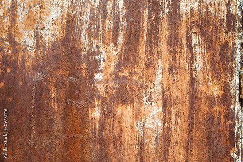 Iron, rusty texture.