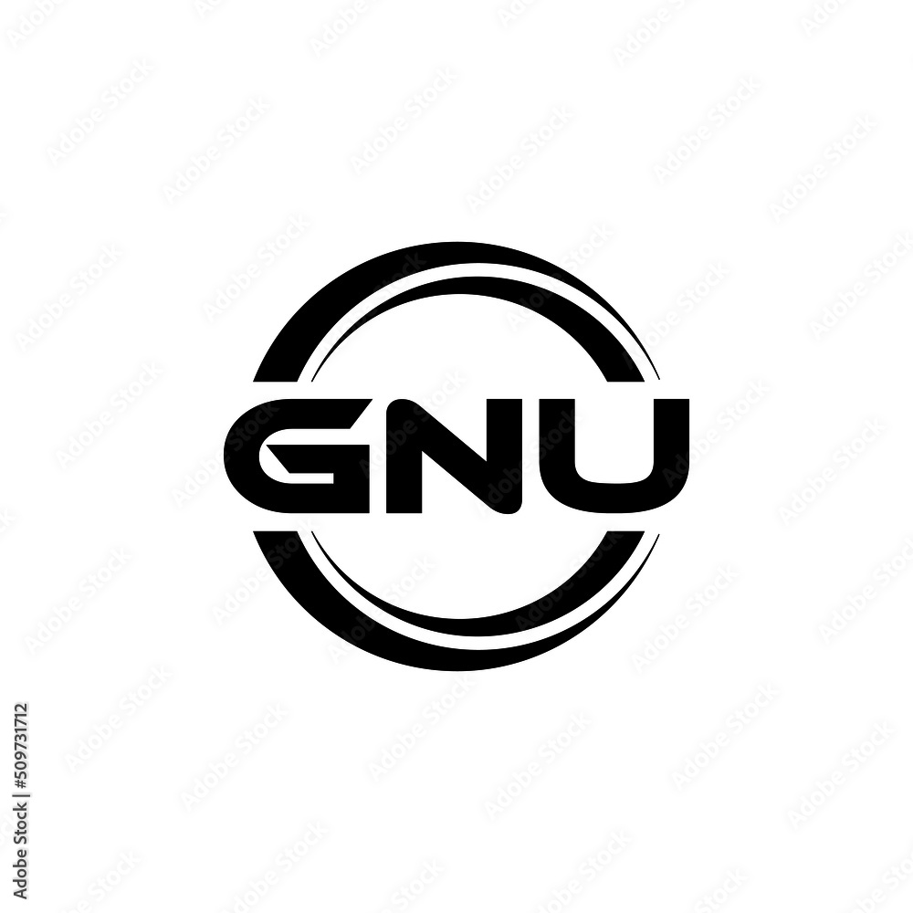 GNU letter logo design with white background in illustrator, vector logo modern alphabet font overlap style. calligraphy designs for logo, Poster, Invitation, etc. GNU letter logo design with white background in illustrator, vector logo modern alphabet font overlap style. calligraphy designs for logo, Poster, Invitation, etc.