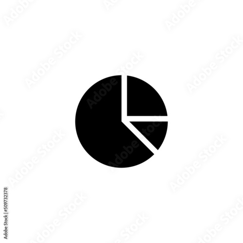 Pie chart  icon in isolated on background. symbol for your web site design logo, app, Pie chart icon Vector illustration.
