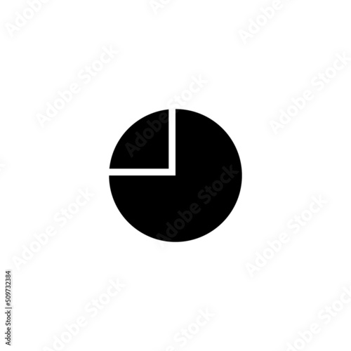 Pie chart  icon in isolated on background. symbol for your web site design logo, app, Pie chart icon Vector illustration.
