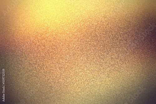 Textured background yellow golden shimmer sanded surface.