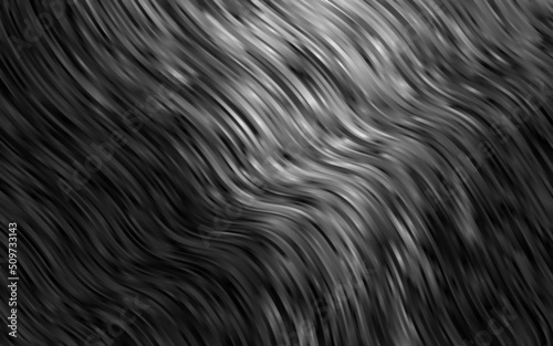 Dark Silver, Gray vector template with bent ribbons.