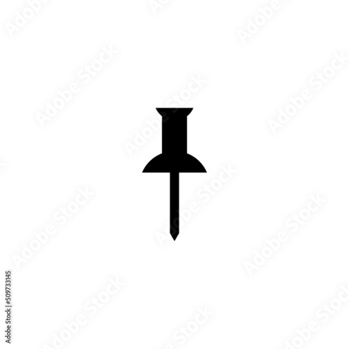Pin icon in isolated on background. symbol for your web site design logo, app, Pin icon Vector illustration.
