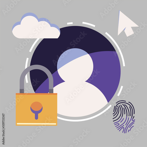 user and fingerprint padlock