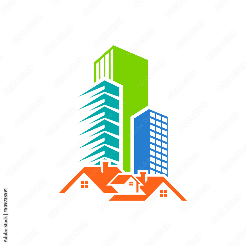 Fototapeta premium real estate logo icon design template vector