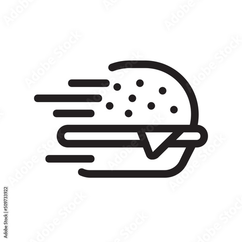 Food delivery , Food Delivery outline icon.