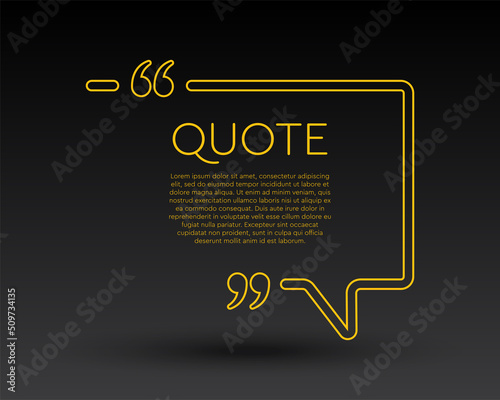 Quote frame blank, text quote boxes, background