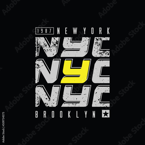 New york city typography vector t shirt design 