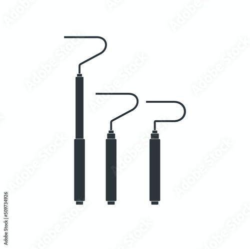 snake hook illustration, vector art.