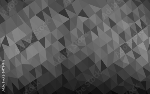 Dark Silver, Gray vector triangle mosaic cover.