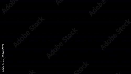 Frame effect burning for transition with transparent background. Fire pass left to right 25 fps FHD.
