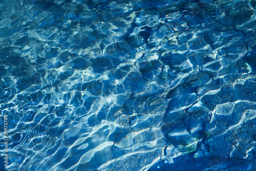 Clear water of a mountain stream.