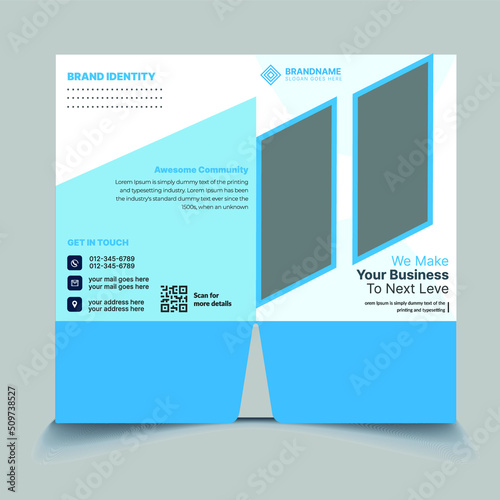 modern presentation folder template design