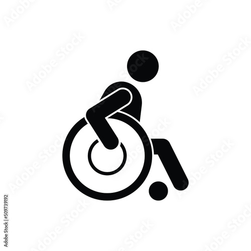 Disabled icon design isolated on white background