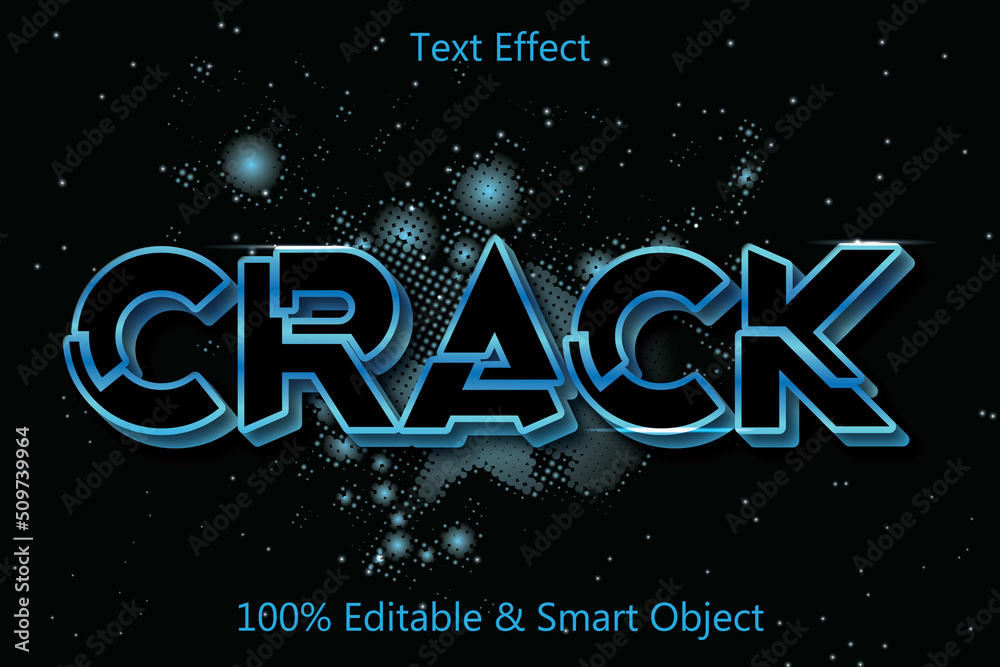 crack editable 3 dimension emboss modern style