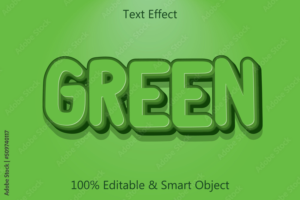 Green editable text effect 3 dimension emboss simple style Green editable text effect 3 dimension emboss simple style