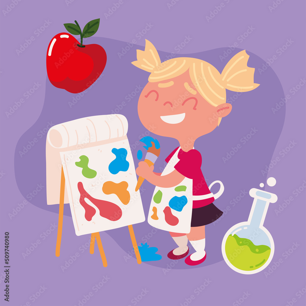 pupil girl artistic class pupil girl artistic class