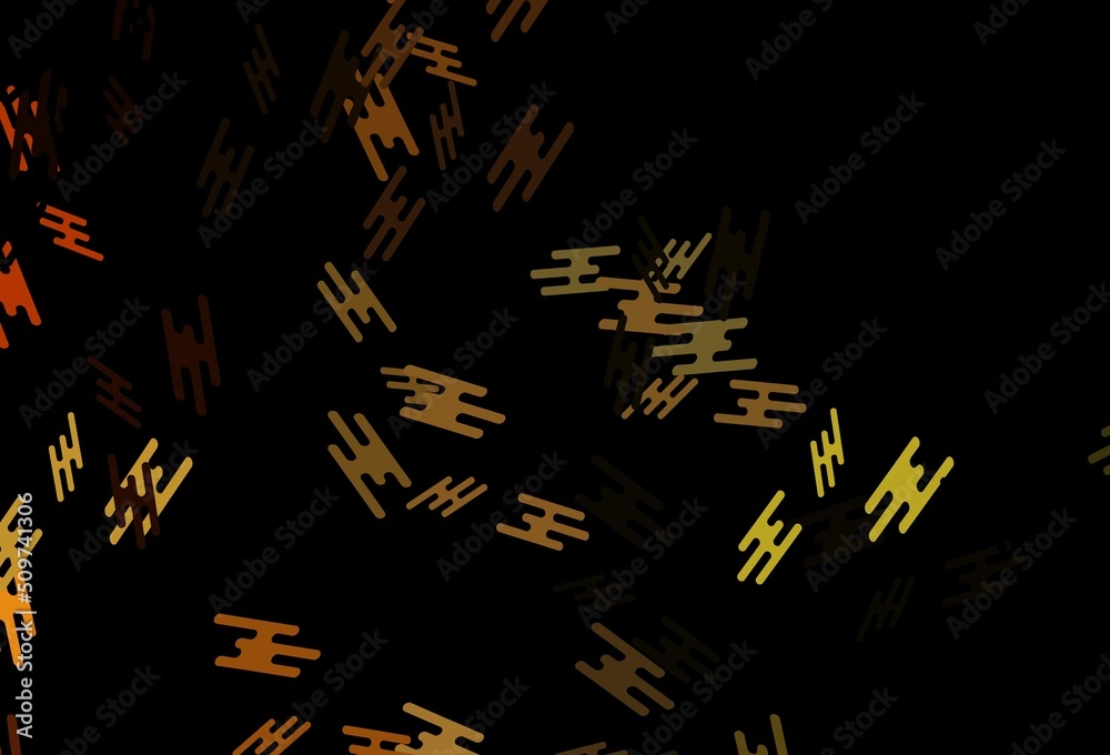 Dark Orange vector background with straight lines. Dark Orange vector background with straight lines.