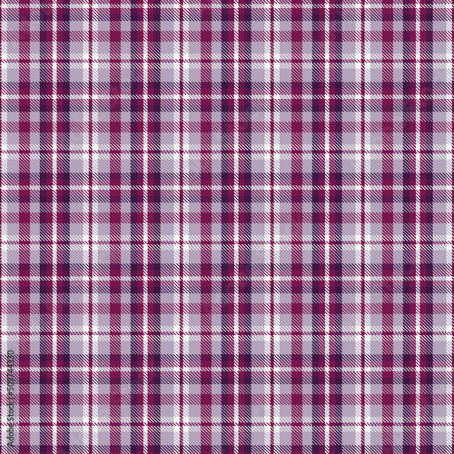 Tartan pattern, Scottish traditional fabric seamless, white and red background.