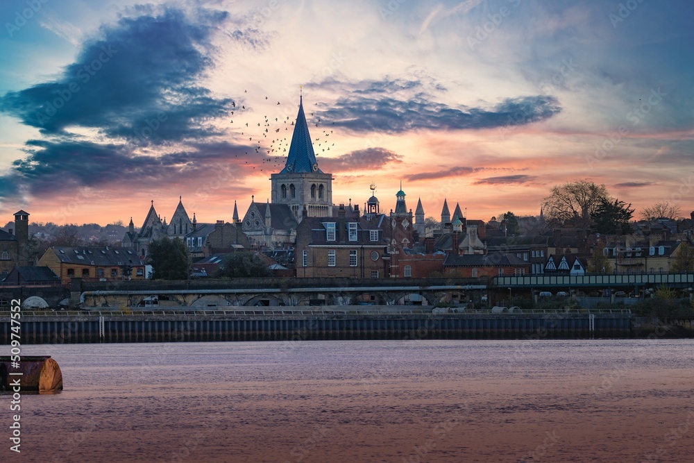 Fototapeta premium View of Rochester Cathedral