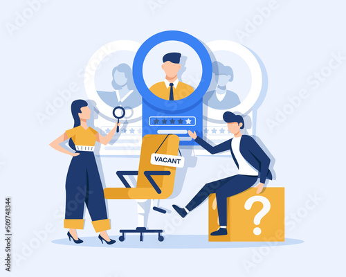 We are hiring concept,hiring and recruitment concept,HR management,Human resource