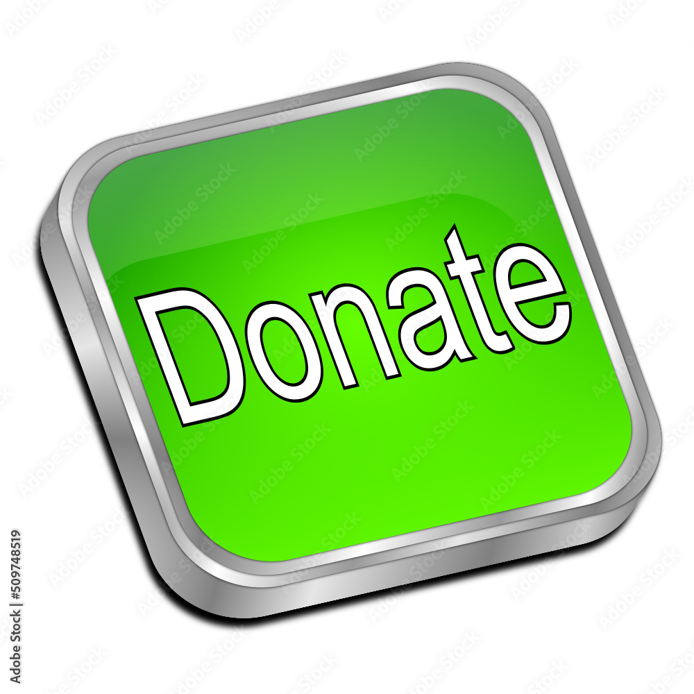 Donate Button - 3D illustration Donate Button - 3D illustration