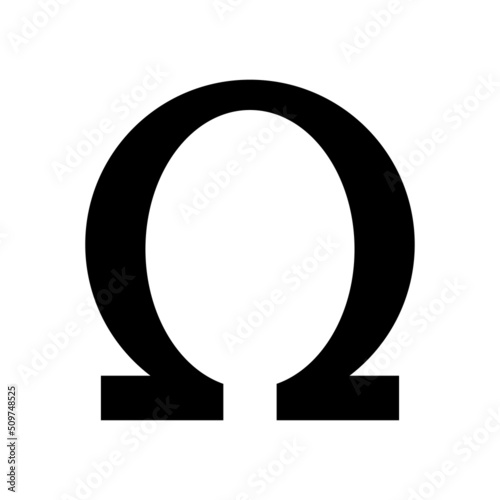 Omega Symbols Icon Vector On Trendy Design.