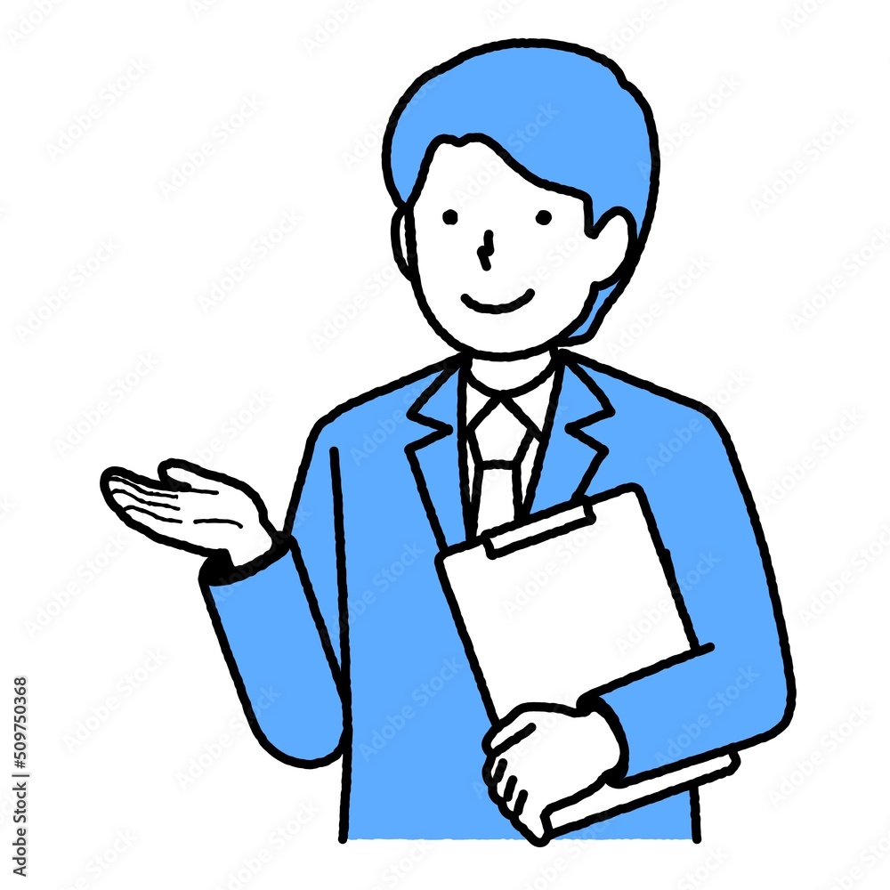 案内するイラスト素材 案内するイラスト素材