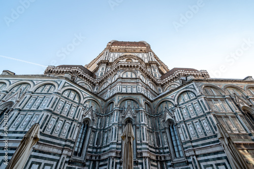 Firenze, Italy - September 13, 2021 : View of Florence Cathedral (Cattedrale di Santa Maria del Fiore)