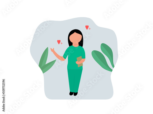 happy midwives day flat illustration
