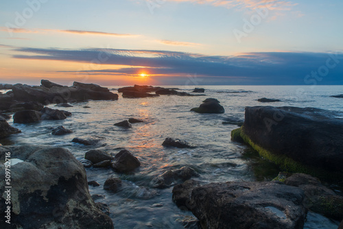 sunrise over the sea near Galata beach , Bulgaria © Martin