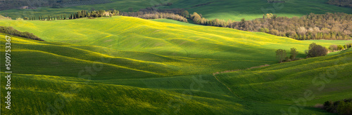 panoramic view of the Tuscany landscape