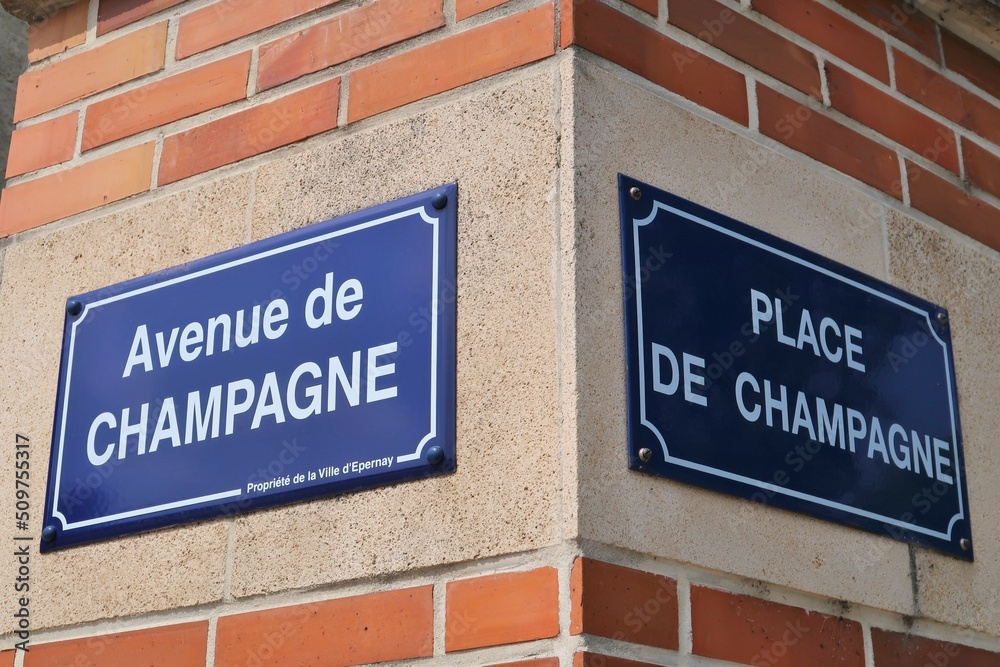 Fototapeta premium Plaque de rue de la célèbre 